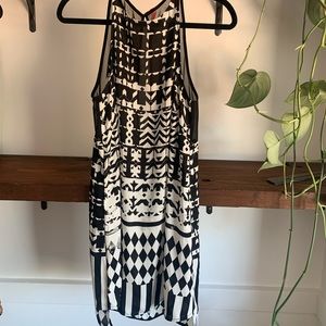 EightSixty Shift Dress with Moroccan print